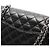 Borsa a tracolla Chanel Matelassé Double Flap Nero - vista 7