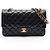 Borsa a tracolla Chanel Matelassé Double Flap Nero