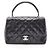 Borsa Chanel Matelassé con manico superiore Nero