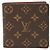 Carteira Bi-fold Louis Vuitton Monogram Portefeuille Marco Marrom Monograma