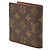 Carteira Bi-fold Louis Vuitton Monogram Portefeuille Marco Marrom Monograma - vista 2