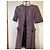 Vestido Chanel de tweed geométrico Gris Burdeos Azul oscuro - vista 3