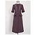Vestido Chanel de tweed geométrico Gris Burdeos Azul oscuro - vista 8