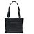 Chanel Chocolate Bar CC Tote aus gestepptem Leder Small Schwarz
