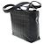 Chanel Chocolate Bar CC Tote aus gestepptem Leder Small Schwarz - Ansicht 3