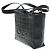 Chanel Chocolate Bar CC Tote aus gestepptem Leder Small Schwarz - Ansicht 4
