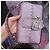 Fendi Baguette Tasche aus rosa Metallic-Leder Pink Metallisch - Ansicht 4