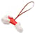Charm Buddy Hermès Capucines Marrom Branco Vermelho  - vista 1