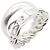 Hermès Hermes HERMES Boucles Sellier Inflexible Ring Silber