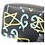 Gucci Ghost Leder-Kleingeldbeutel Schwarz Blau Gelb - Ansicht 7