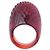 Autre Marque Anello Serpente Lalique in Cristallo Rosso Rubino Gioiello Serpente Mib - vista 3