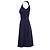 Abito a trapezio plissé senza maniche blu navy Prada - vista 2