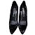 Autre Marque Angel Alarcón Samt Pumps Schwarz mit silbernen Pailletten