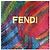 Fendi Schal mit Blumenprint Pink Rot Blau Grün - Ansicht 4