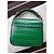 Chloé C Mini Borsa in Pelle Stampa Coccodrillo Verde - vista 2