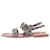 Autre Marque Sandalen mit Python-Print Grau  - Ansicht 3