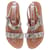 Autre Marque Sandalen mit Python-Print Grau  - Ansicht 6