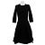 Alaïa Schwarzes Viscose Kleid