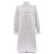 Abito chemisier a righe in cotone Céline Bianco