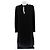 Saint Laurent Schwarzes Kleid mit Samtband