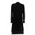 Saint Laurent Schwarzes Kleid mit Samtband - Ansicht 2
