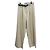 Autre Marque Calça off-white com cinto Bege
