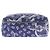 Hermès Travel cube blu navy con motivi in seta