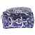 Hermès Travel cube blu navy con motivi in seta - vista 3