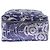 Hermès Travel cube blu navy con motivi in seta - vista 4