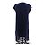 Dior Abito blu scuro senza maniche con pizzo sull'orlo Blu navy - vista 2