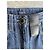 Louis Vuitton Jeans Rectos Monogram Patch Castaño Azul - vista 3
