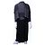 Comme Des Garcons Comme des Garçons Abito in maglia patchwork e plissettato Nero Grigio - vista 2