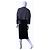 Comme Des Garcons Comme des Garçons Abito in maglia patchwork e plissettato Nero Grigio - vista 5