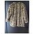 Manoush Tigresse Leoparden-Webpelzmantel Schwarz Leopardenprint - Ansicht 11
