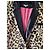 Manoush Tigresse Leoparden-Webpelzmantel Schwarz Leopardenprint - Ansicht 3