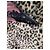 Manoush Tigresse Leoparden-Webpelzmantel Schwarz Leopardenprint - Ansicht 5