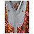 Autre Marque Blusa Monoki Stampa Floreale e Righe Boho Chic Rosa Bianco Rosso Verde Grigio Giallo - vista 2
