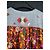 Autre Marque Blusa Monoki Stampa Floreale e Righe Boho Chic Rosa Bianco Rosso Verde Grigio Giallo - vista 4