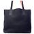 Hermès Borsa Tote Hermes Double Sens 28 Rosa Blu - vista 8