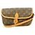 Borsa a spalla Louis Vuitton Monogram Gibeciere PM Marrone