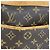 Borsa Louis Vuitton Monogram Deauville Marrone - vista 6