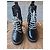 Louis Vuitton Stivaletti stringati in pelle nera Nero - vista 12