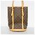Borsa Tote Louis Vuitton Monogram Bucket GM Marrone - vista 13