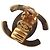 Orecchini a clip Chanel Gold CC placcati oro con chiusura Turn Lock D'oro - vista 4