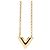 Collana con pendente Essential V Louis Vuitton placcata oro Gold Gold D'oro - vista 3
