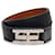 Hermès Black Leather Drag Double Tour Wrap Bracelet T1  - view 1