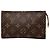 Pochette Louis Vuitton Petit Bucket Monogram Marrone