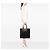 Tote Burberry Black Large Embossed Leather Crest Nero - vista 7