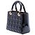 Dior Lady Dior Cannage in vernice nero, misura Medium - vista 2