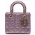 Dior Rosa Small Satin Cannage Swarovski Lady Dior